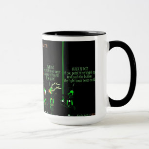 Taza divertida del dibujo animado del caballo de