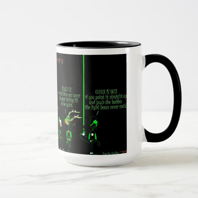 Taza divertida del dibujo animado del caballo de (Derecha)