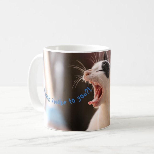 Taza divertida del gato (Anverso izquierdo)