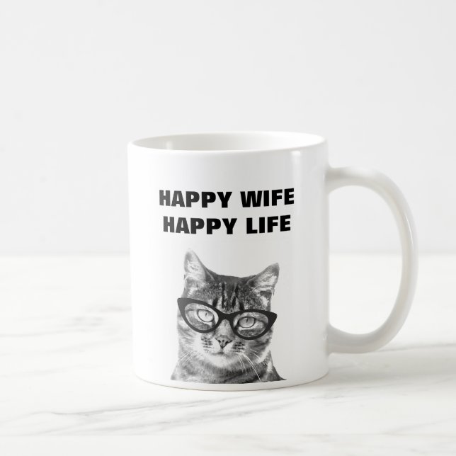 Taza divertida del gato de la cita del boda de la (Derecha)