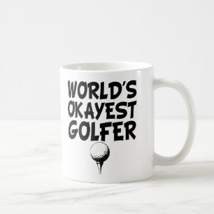Taza divertida del golfista de Okayest del mundo