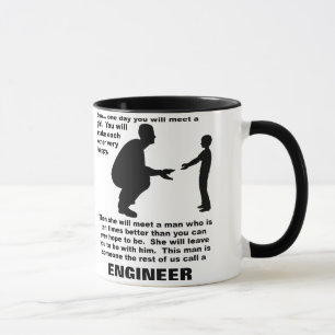 Taza divertida del ingeniero paternal del consejo