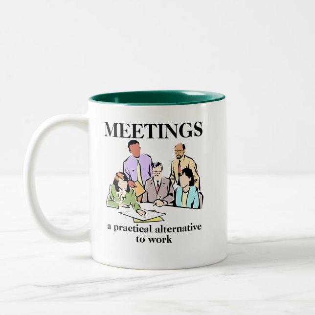 Taza divertida del lugar de trabajo del humor de (Izquierda)