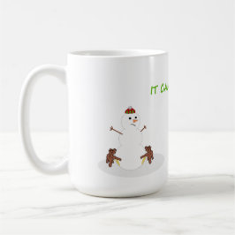 Taza divertida del navidad del muñeco de nieve