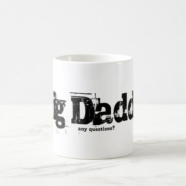 Taza divertida del PAPÁ GRANDE para el blanco del (Centro)
