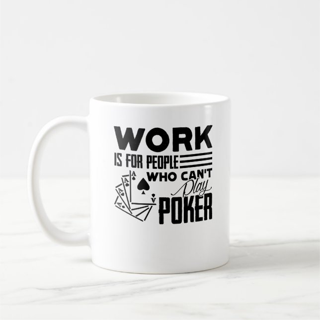 Taza divertida del póker (Izquierda)