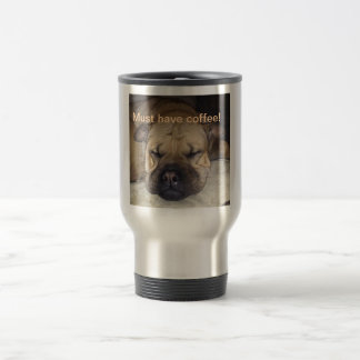 Taza divertida del viaje del café