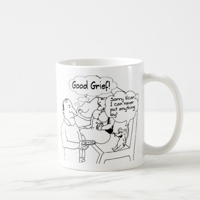 Taza divertida del vicario y del ratón de iglesia (Derecha)