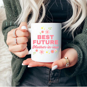 Taza Divertida futura suegra floral rosa