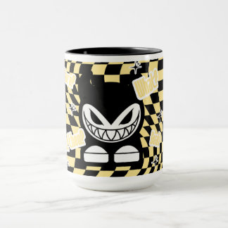 Taza divertida inspirada en Labubou amarillo | Lin