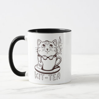 Taza divertida Kit-tea - Regalo de humor con juego