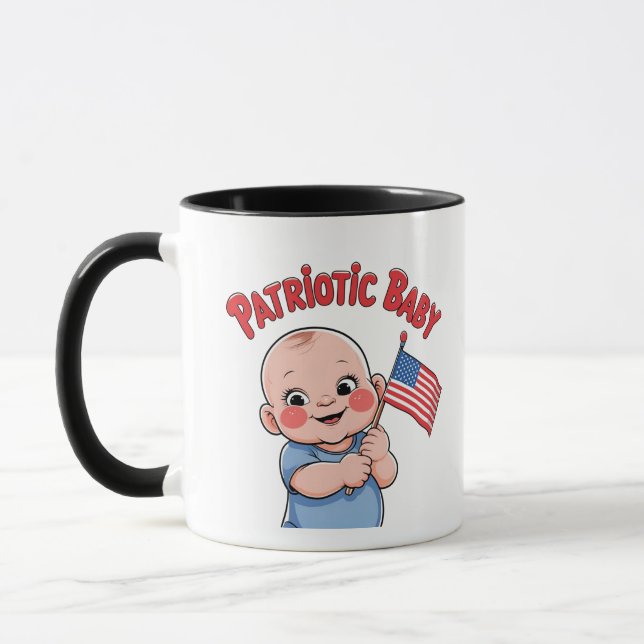 Taza divertida 'Merica bebé (Izquierda)