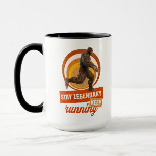 Taza Divertida Motivación para Correr de Bigfoot