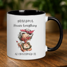 Taza Divertida para Abuela – AI lo Confirmó