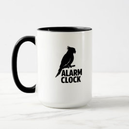 Taza divertida para dueños de loros con alarma