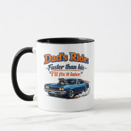 Taza divertida para el coche del papá – El coche d