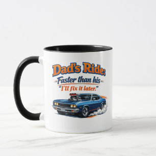 Taza divertida para el coche del papá – El coche d