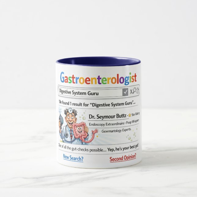 Taza divertida para gastroenterólogo (Centro)
