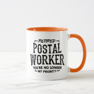 Taza Divertida para Jubilado de Correos Trabajador