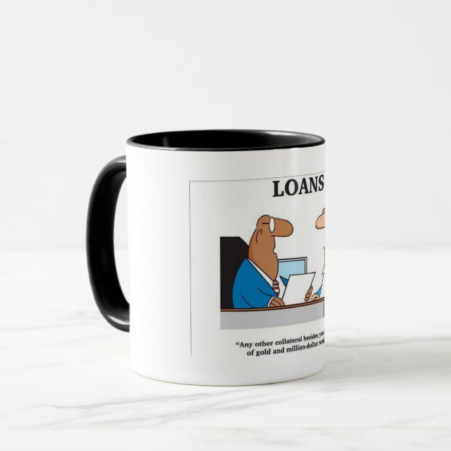 Taza divertida para los oficiales de préstamo (Anverso izquierdo)