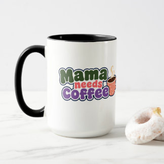 Taza Divertida para Mamá que Necesita Café
