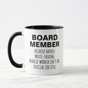 Taza divertida para miembro de la junta regalo de 