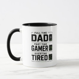 Taza divertida para papá gamer | Papá a tiempo com