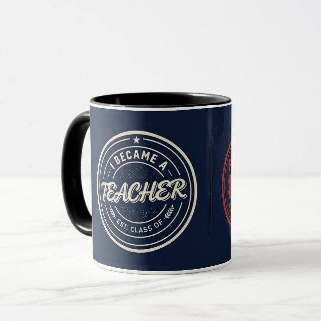 Taza divertida para profesores que buscan dinero y (Anverso izquierdo)