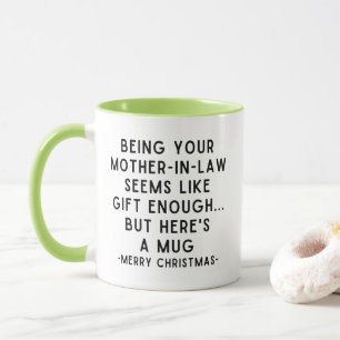 Taza divertida para suegra regalo de Navidad para
