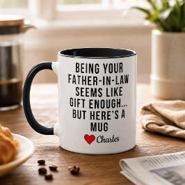 Taza divertida para suegro regalo para yerno