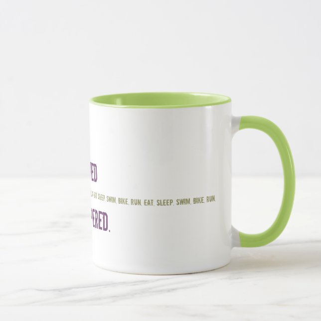 Taza divertida para Triathlete - afeitado y (Derecha)