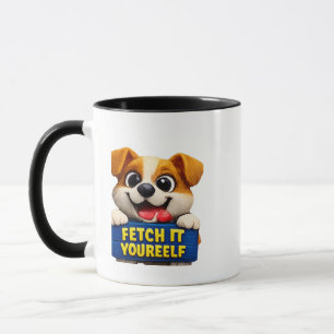 Taza divertida Perro recoge tú mismo Taza motivaci