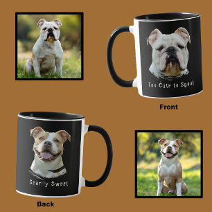Taza divertida personalizada con foto de perro de