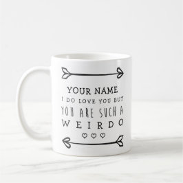Taza divertida personalizada de las tarjetas del