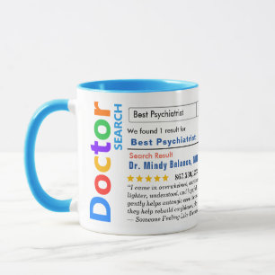 Taza divertida personalizada del mejor psiquiatra