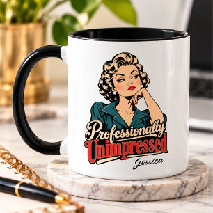 Taza divertida personalizada profesionalmente sin