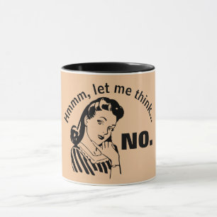Taza divertida retro no