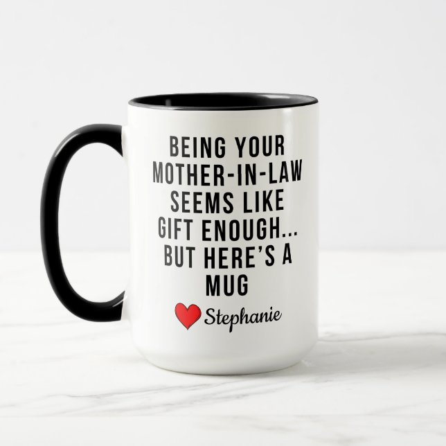 Taza Divertida Suegra Personalizada (Izquierda)