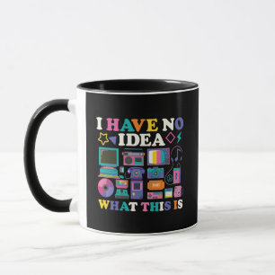Taza Divertida tecnología retro de los 90 y estética no