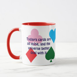 Taza Divertidas tarjetas de juego coloridas personaliza