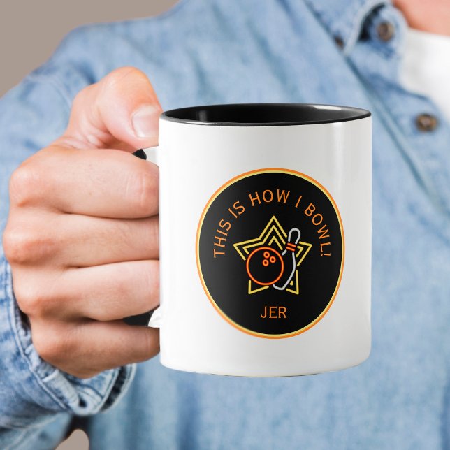 Taza Divertido Así es como juego a los bolos Regalo Per (Cute Bowler This Is How I Bowl Funny Quote Custom Mug)