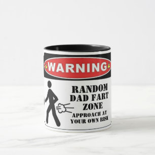 Taza divertido aviso papá zona de pepitas regalo de pap