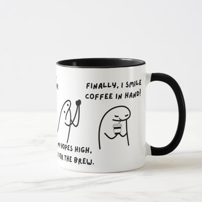 Taza Divertido café lindo Personalizado Lover (Derecha)