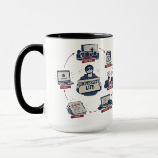 Taza Divertido ciclo de "Vida Universitaria" Vida Estud