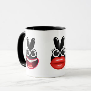 Taza Divertido conejito con cara de Mug