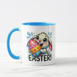 Taza Divertido conejo de Pascua