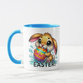 Taza Divertido conejo de Pascua