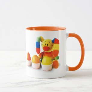 Taza Divertido conejo de Pascua. Bomba de regalo de Pas