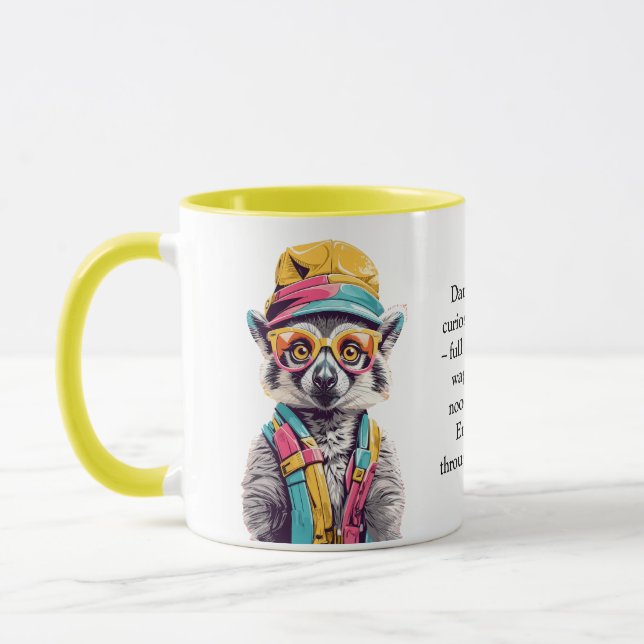 Taza Divertido Consejo De Un Lemur (Izquierda)