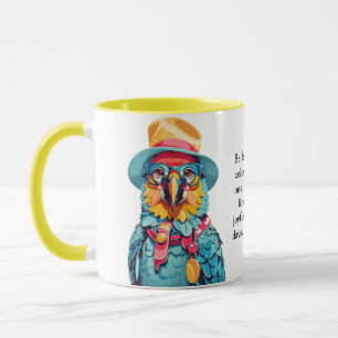 Taza Divertido Consejo De Una Macaw